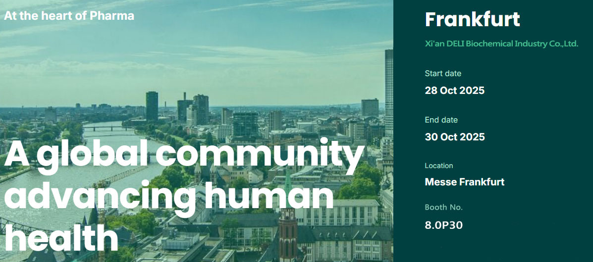 Xi'an Deli Biochemical til udstilling på CPhI Europe 2025 i Frankfurt, Tyskland