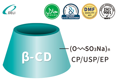 CAS 182410-00-0 Sulfobutyl Beta Cyclodextrin Ether natriumsalte